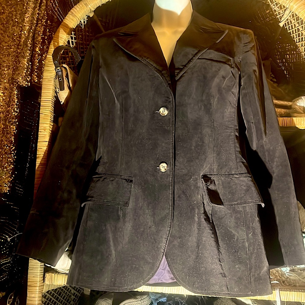 Breckenridge Vintage Brown Velvet Jacket Blazer.